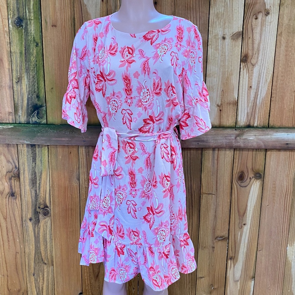 Boutique Brand Collection Floral Ruffle Dress NWT